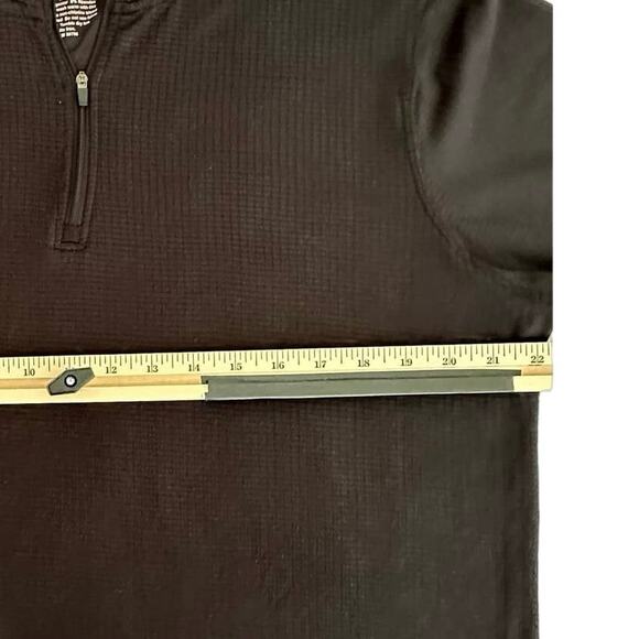 Weatherproof Mens Sweater Size XL Black Waffle Knit 1/4 Zip Pullover - Picture 6 of 7